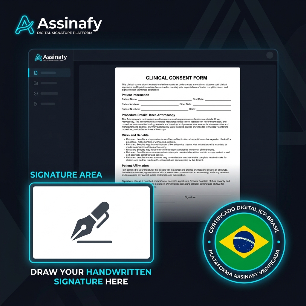 Assinatura Eletrônica (Dark Mode)
